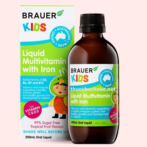 BRAUER KIDS Liquid Multivitamin With Iron