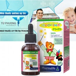 FITOBIMBI d3+k2 Siro cho bé thấp còi